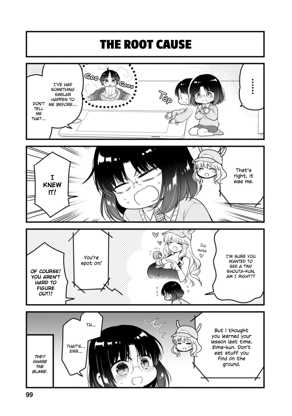 Kobayashi-san chi no Maid Dragon: Elma OL Nikki Chapter 52 page 3 - Chapter 52: Mini-Elma