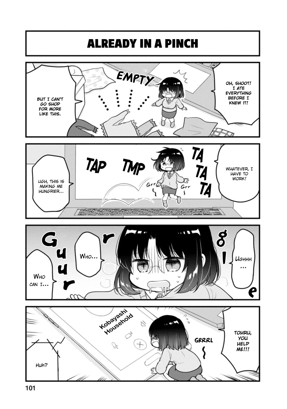 Kobayashi-san chi no Maid Dragon: Elma OL Nikki Chapter 52 page 5 - Chapter 52: Mini-Elma