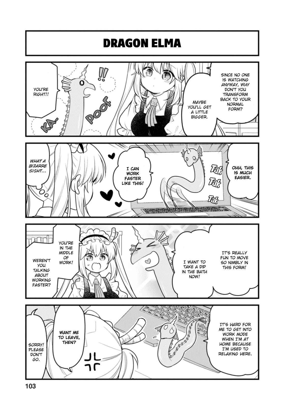 Kobayashi-san chi no Maid Dragon: Elma OL Nikki Chapter 52 page 7 - Chapter 52: Mini-Elma