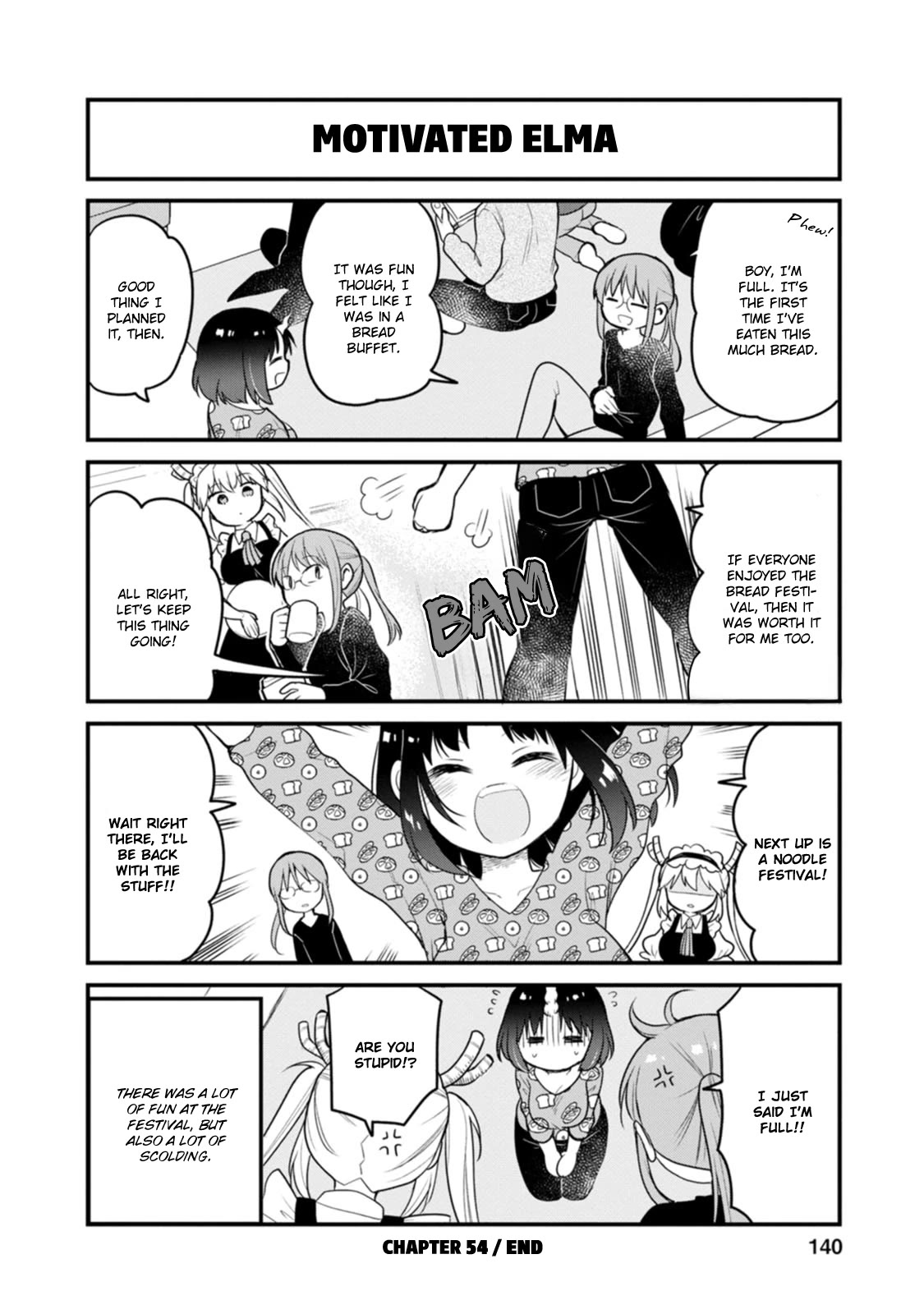Kobayashi-san chi no Maid Dragon: Elma OL Nikki Chapter 54 page 14 - Chapter 54: A Festival of Bread