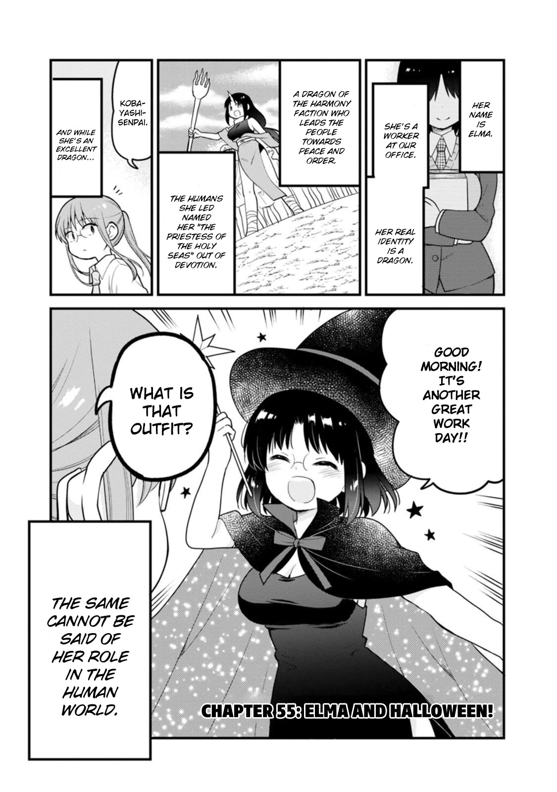 Kobayashi-san chi no Maid Dragon: Elma OL Nikki Chapter 55 page 1 - Chapter 55: Elma and Halloween!
