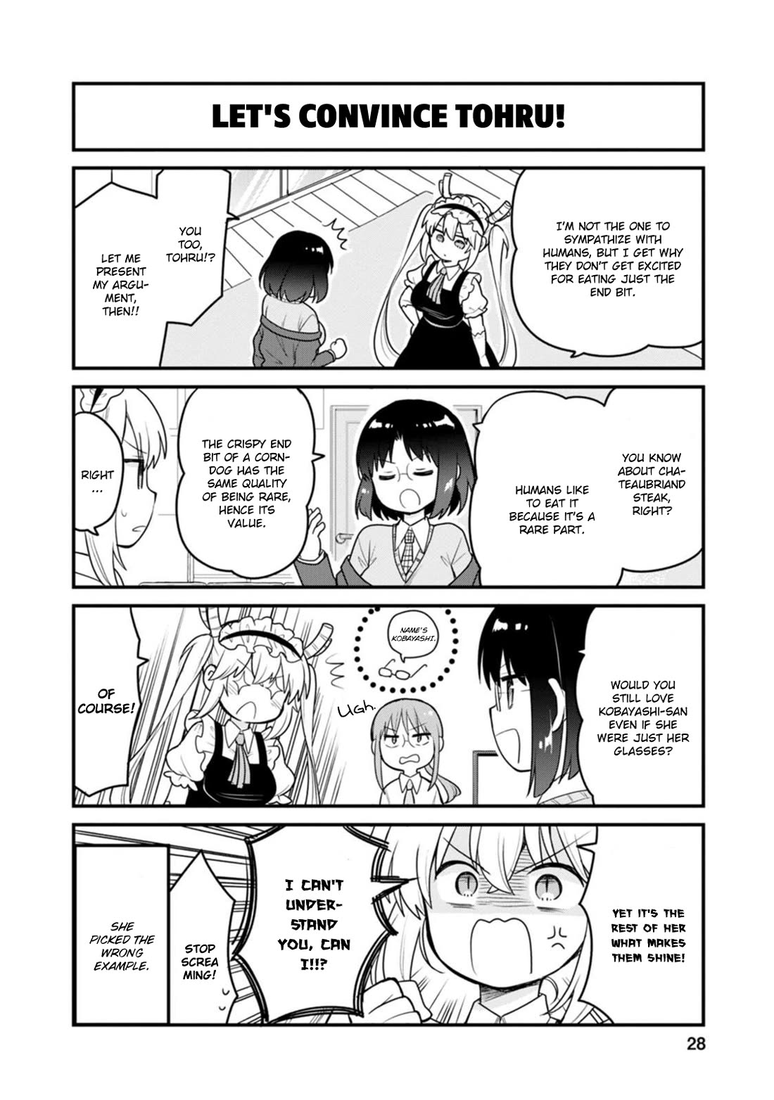 Kobayashi-san chi no Maid Dragon: Elma OL Nikki Chapter 56 page 10 - Chapter 56: The Last Piece of the Corn Dog