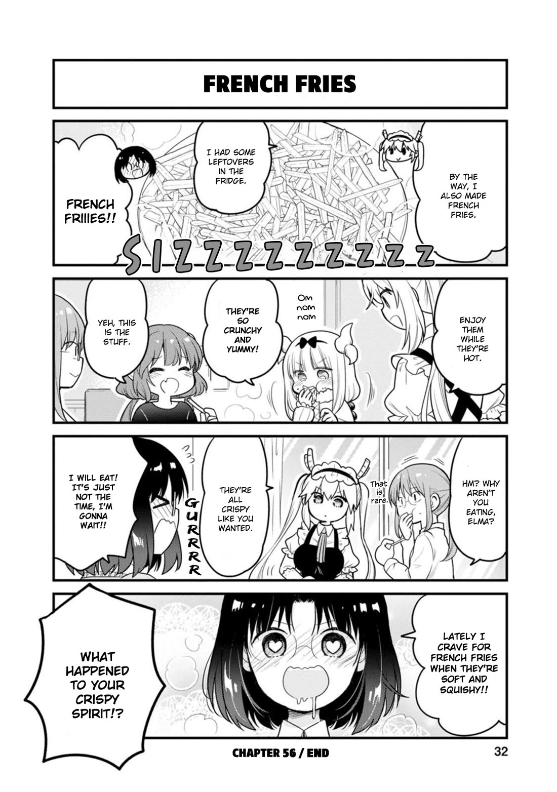 Kobayashi-san chi no Maid Dragon: Elma OL Nikki Chapter 56 page 14 - Chapter 56: The Last Piece of the Corn Dog