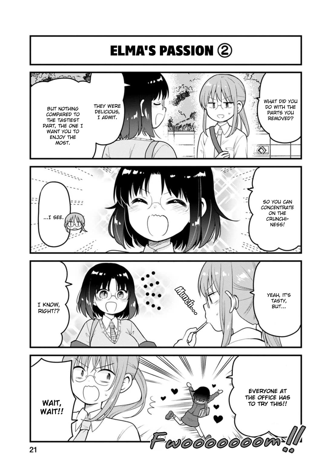 Kobayashi-san chi no Maid Dragon: Elma OL Nikki Chapter 56 page 3 - Chapter 56: The Last Piece of the Corn Dog