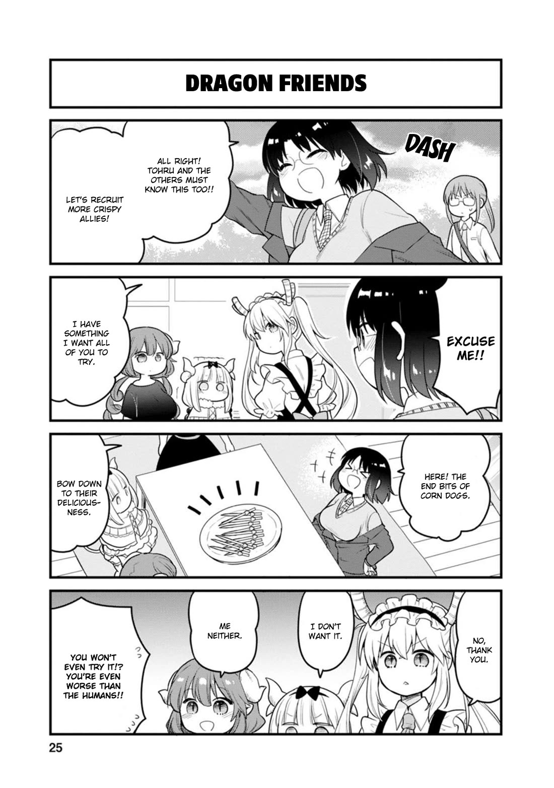 Kobayashi-san chi no Maid Dragon: Elma OL Nikki Chapter 56 page 7 - Chapter 56: The Last Piece of the Corn Dog
