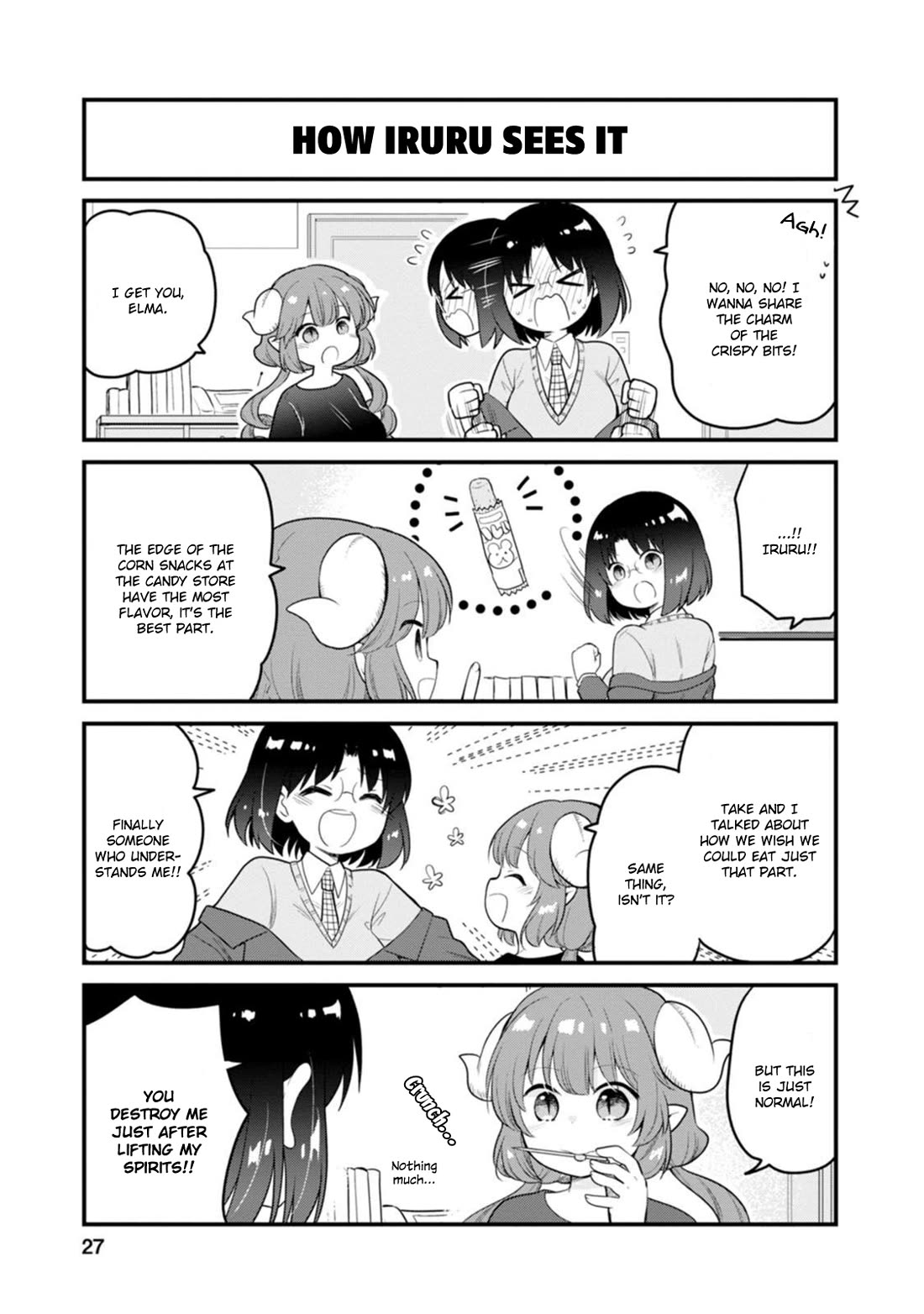 Kobayashi-san chi no Maid Dragon: Elma OL Nikki Chapter 56 page 9 - Chapter 56: The Last Piece of the Corn Dog