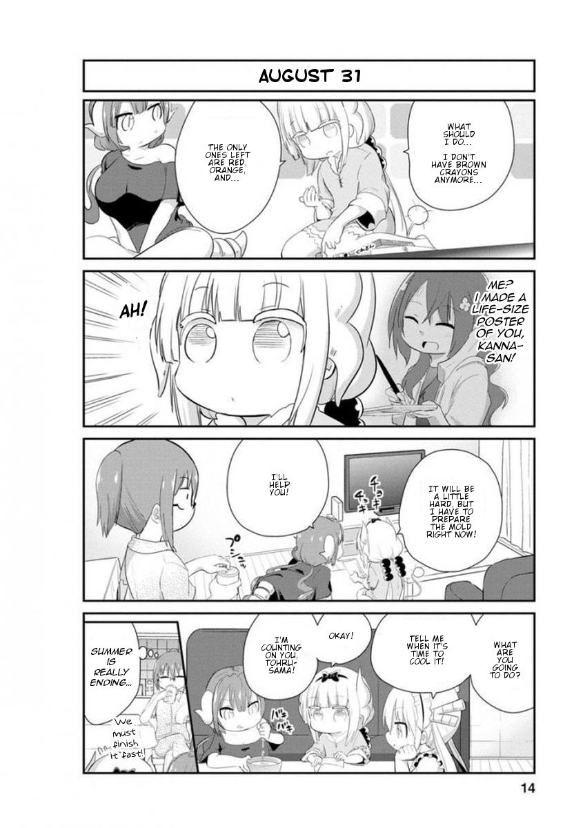 Kobayashi-san Chi no Maid Dragon: Kanna no Nichijou Chapter 31 page 14 - Chapter 31 : Homework Time