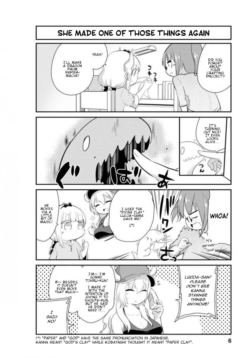 Kobayashi-san Chi no Maid Dragon: Kanna no Nichijou Chapter 31 page 6 - Chapter 31 : Homework Time