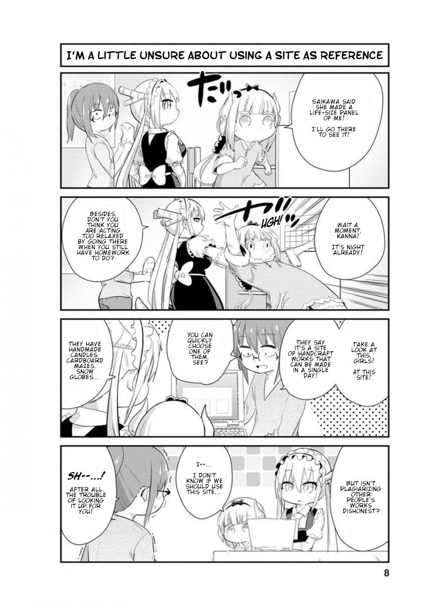 Kobayashi-san Chi no Maid Dragon: Kanna no Nichijou Chapter 31 page 8 - Chapter 31 : Homework Time
