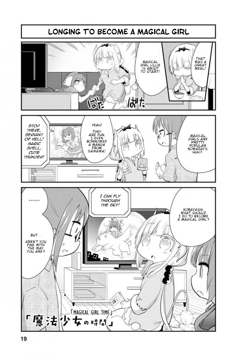 Kobayashi-san Chi no Maid Dragon: Kanna no Nichijou Chapter 32 page 1 - Chapter 32 : Magical Girl Time