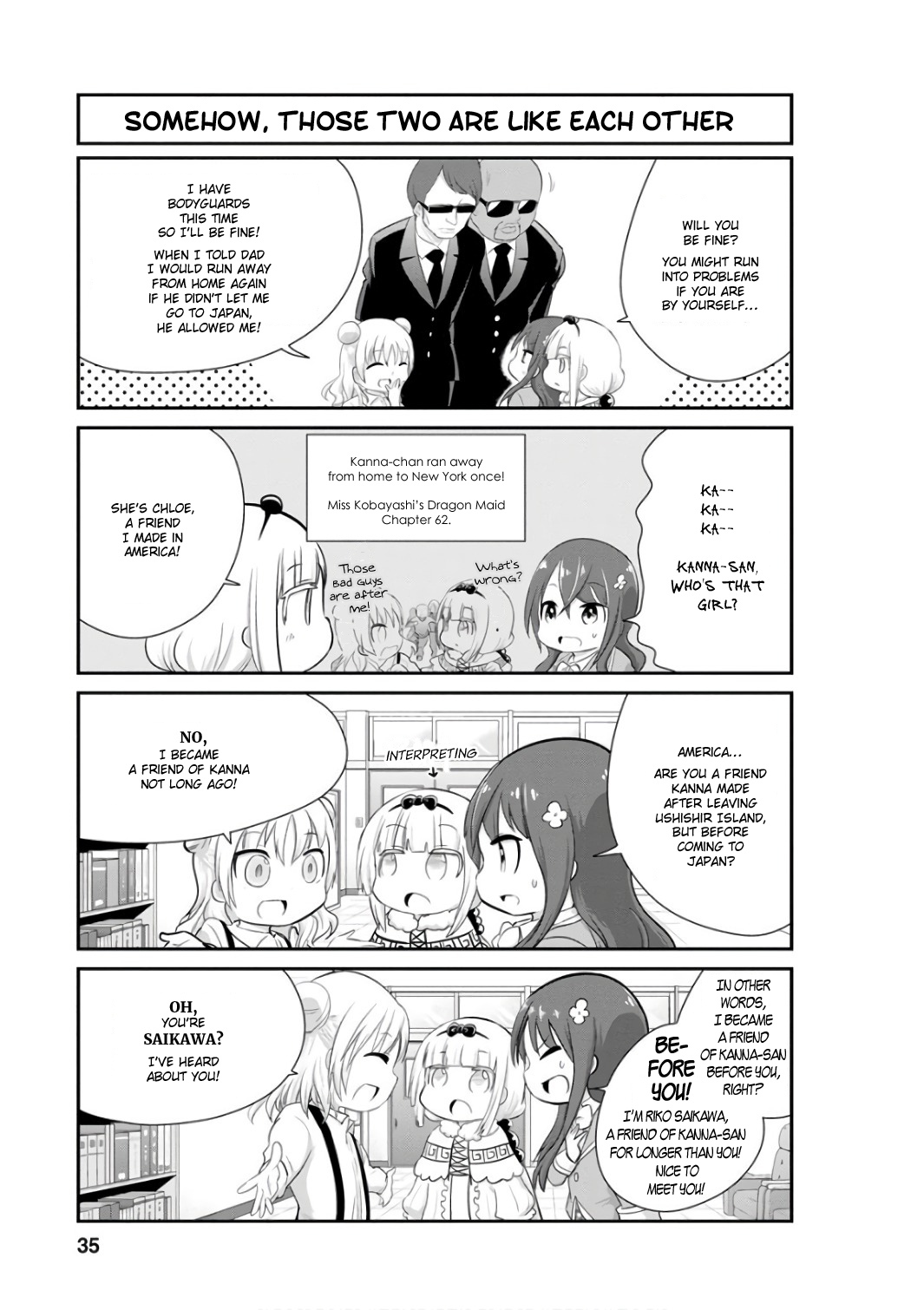 Kobayashi-san Chi no Maid Dragon: Kanna no Nichijou Chapter 43 page 5 - Chapter 43: Chloe's Time I