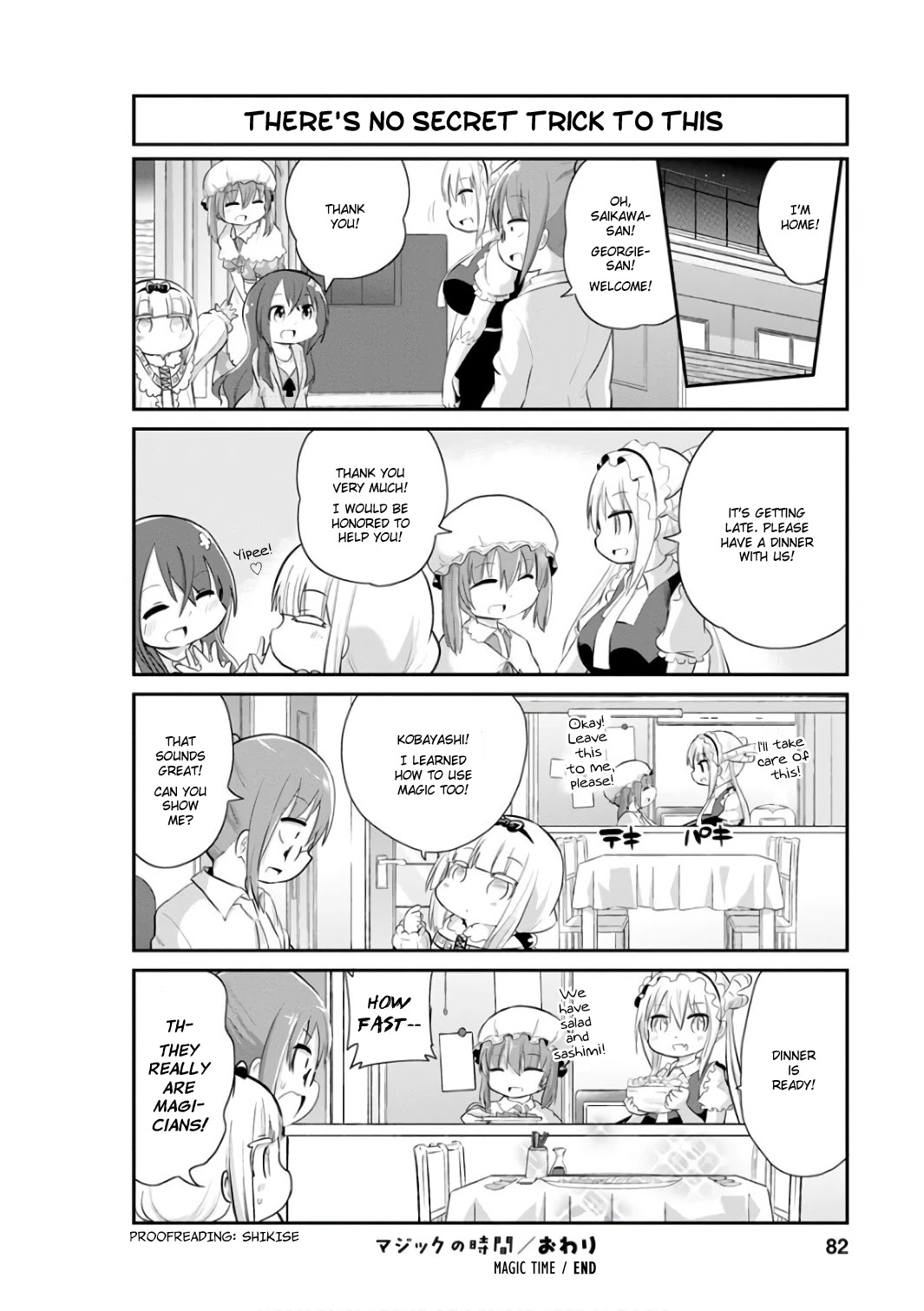 Kobayashi-san Chi no Maid Dragon: Kanna no Nichijou Chapter 46 page 12 - Chapter 46: Magic Time