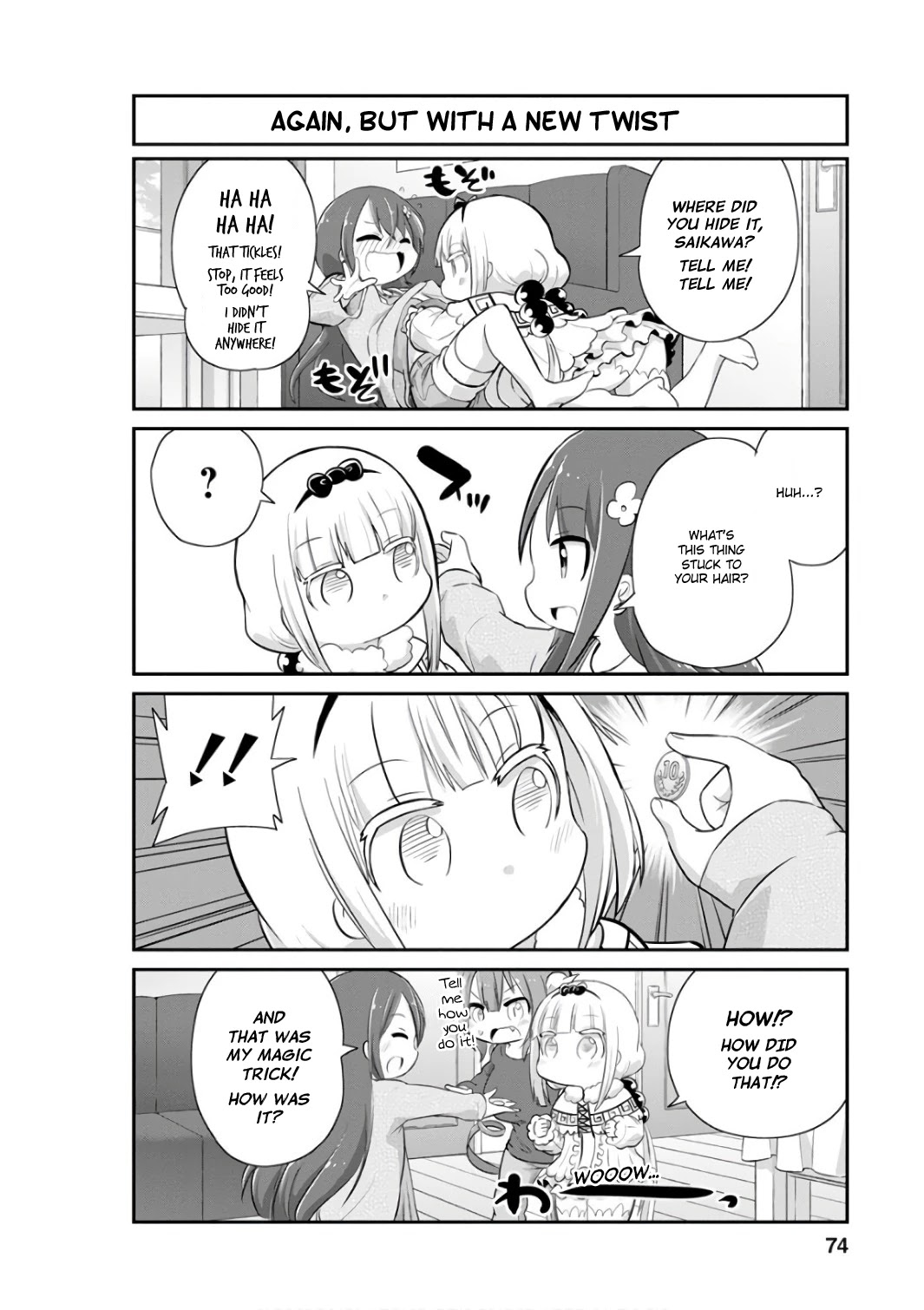 Kobayashi-san Chi no Maid Dragon: Kanna no Nichijou Chapter 46 page 4 - Chapter 46: Magic Time