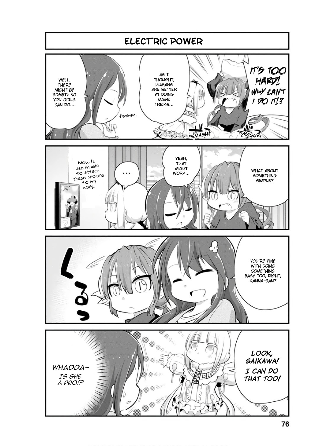 Kobayashi-san Chi no Maid Dragon: Kanna no Nichijou Chapter 46 page 6 - Chapter 46: Magic Time