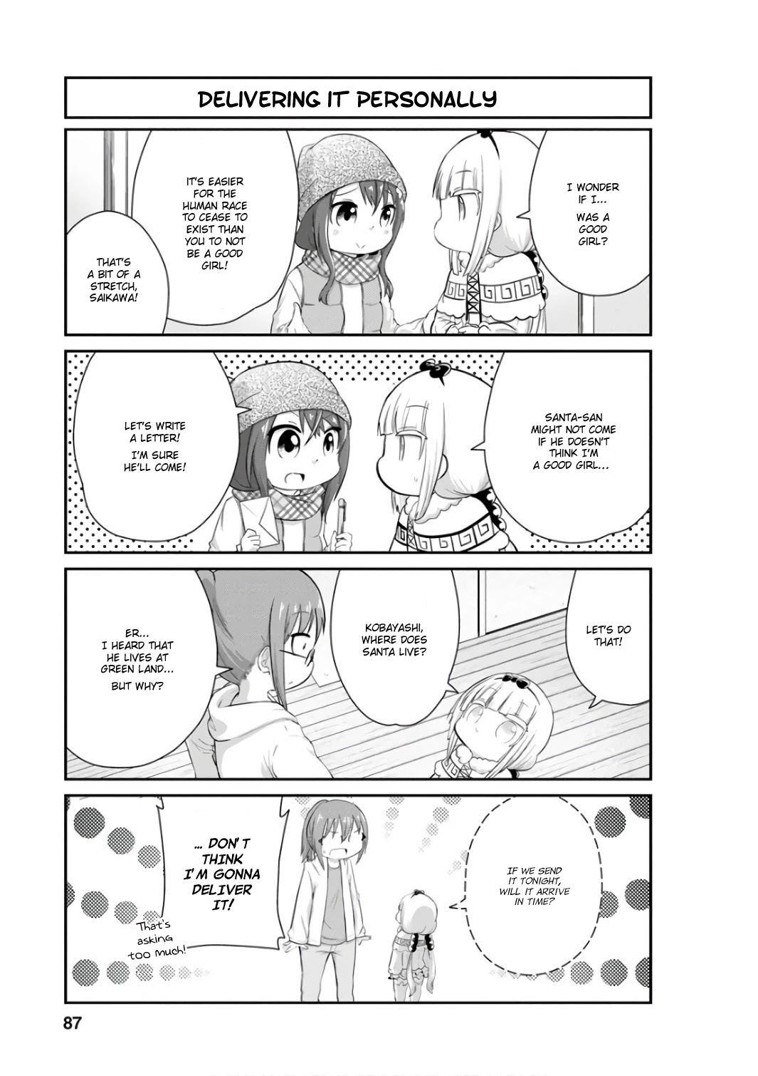 Kobayashi-san Chi no Maid Dragon: Kanna no Nichijou Chapter 47 page 3 - Chapter 47: Christmas Time