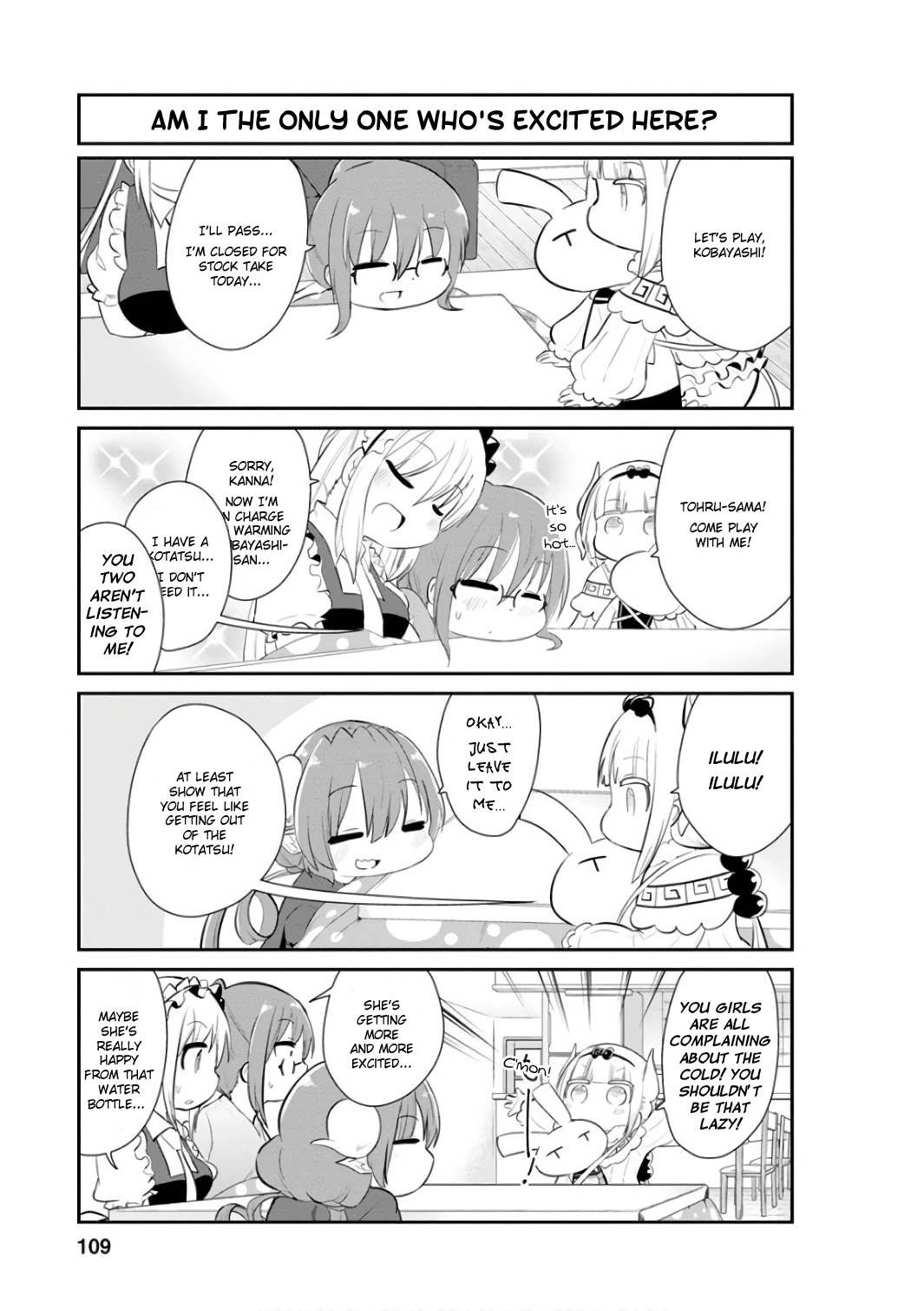 Kobayashi-san Chi no Maid Dragon: Kanna no Nichijou Chapter 48 page 11 - Chapter 48: Kotatsu Time