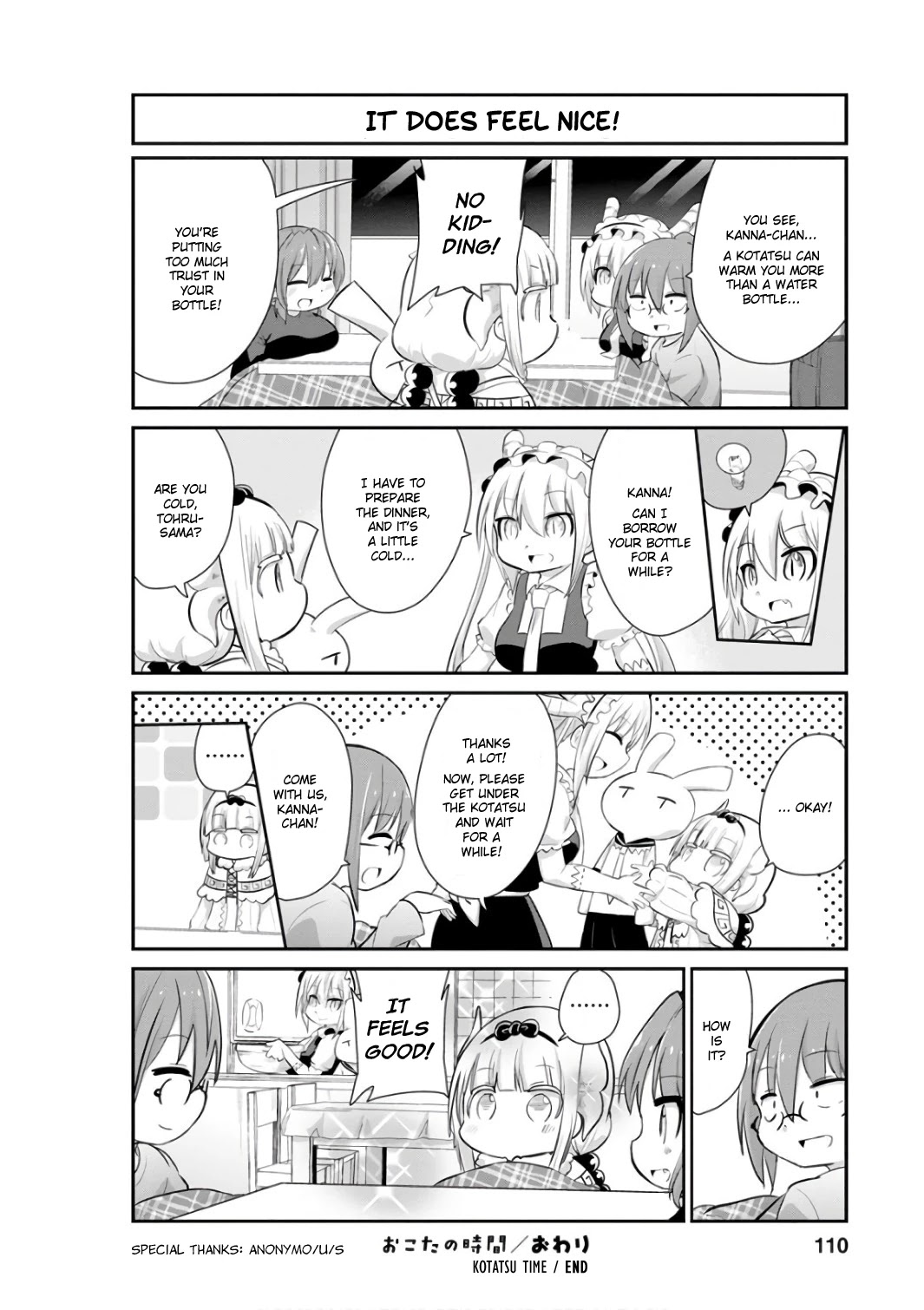 Kobayashi-san Chi no Maid Dragon: Kanna no Nichijou Chapter 48 page 12 - Chapter 48: Kotatsu Time