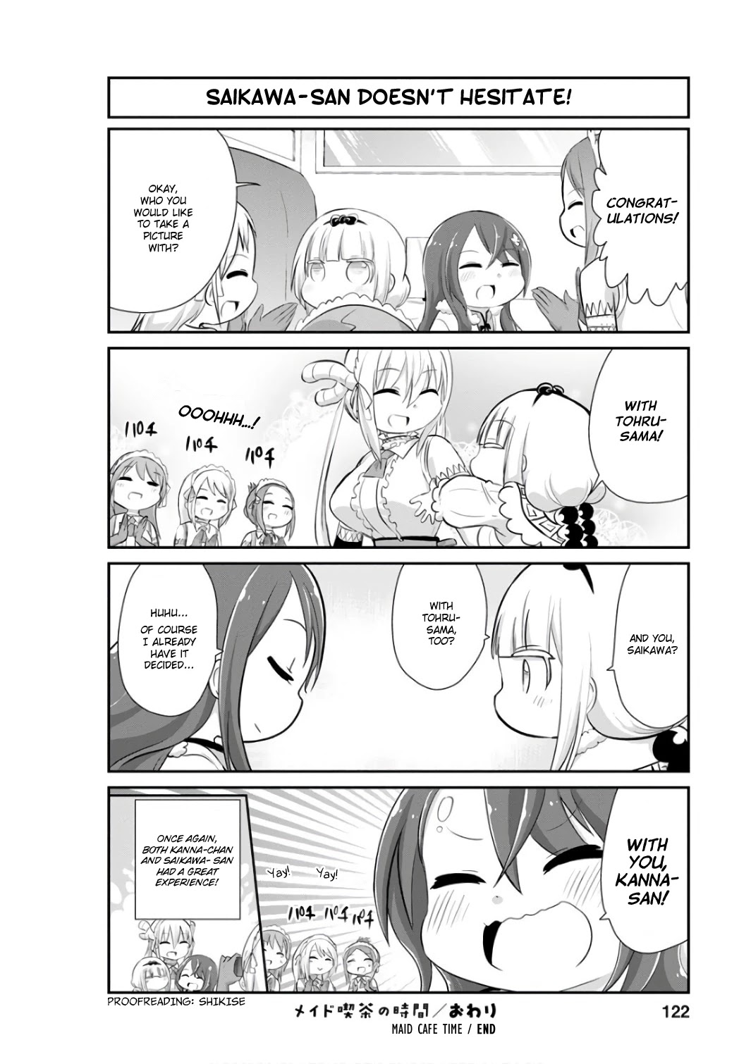 Kobayashi-san Chi no Maid Dragon: Kanna no Nichijou Chapter 49 page 12 - Chapter 49: Maid Cafe Time
