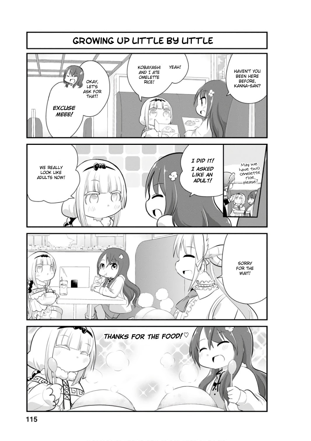 Kobayashi-san Chi no Maid Dragon: Kanna no Nichijou Chapter 49 page 5 - Chapter 49: Maid Cafe Time