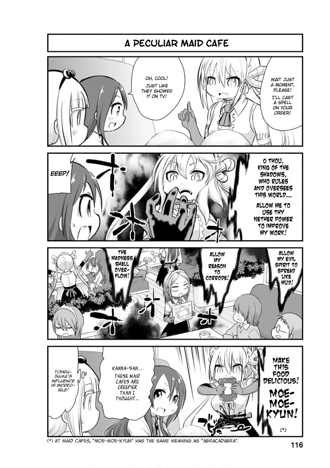 Kobayashi-san Chi no Maid Dragon: Kanna no Nichijou Chapter 49 page 6 - Chapter 49: Maid Cafe Time