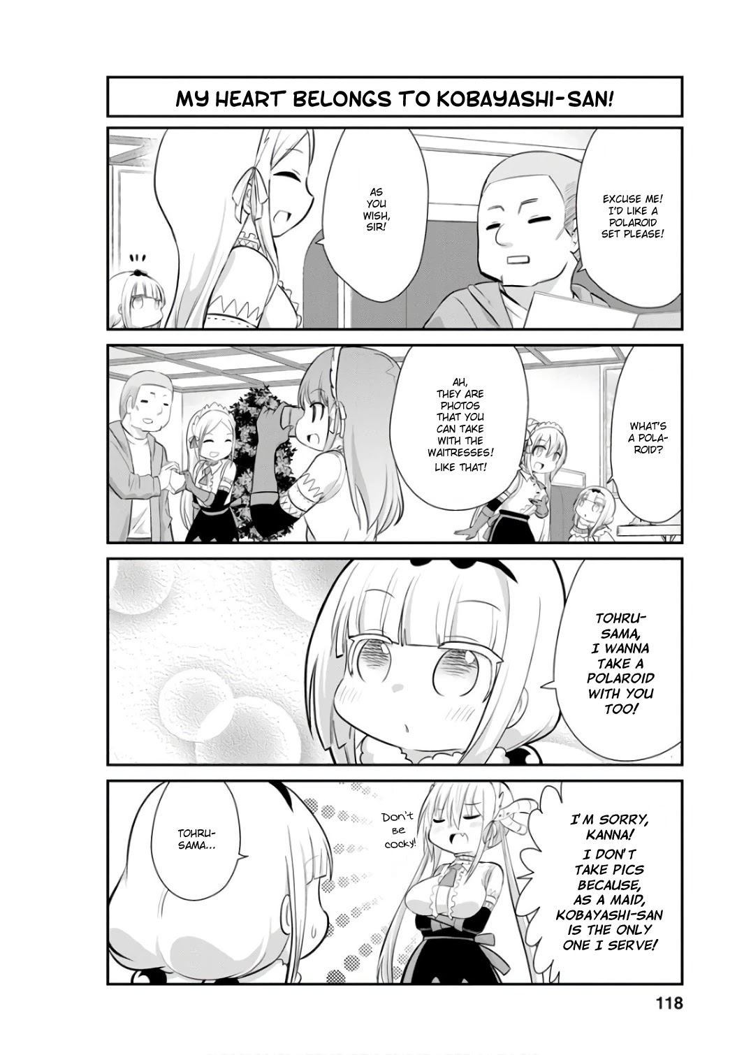 Kobayashi-san Chi no Maid Dragon: Kanna no Nichijou Chapter 49 page 8 - Chapter 49: Maid Cafe Time