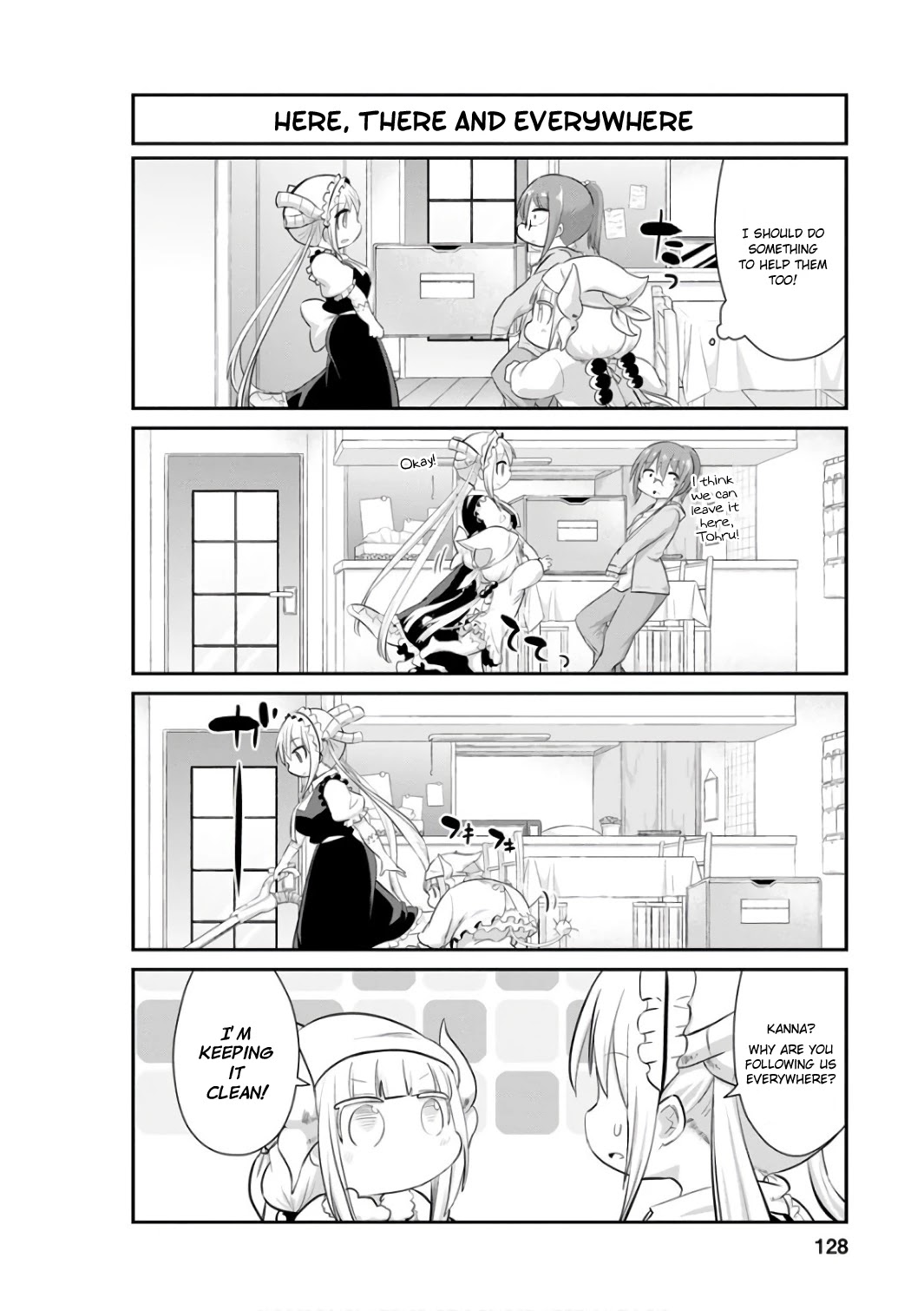 Kobayashi-san Chi no Maid Dragon: Kanna no Nichijou Chapter 50 page 4 - Chapter 50: New Year's Cleaning Time