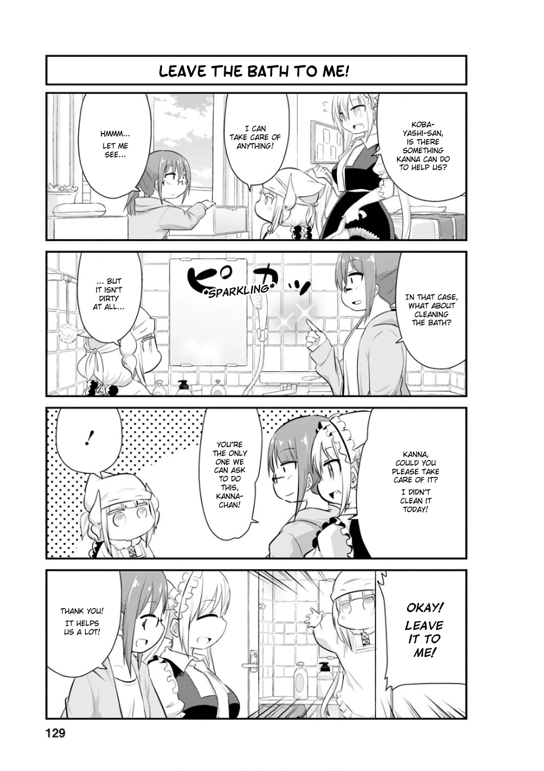 Kobayashi-san Chi no Maid Dragon: Kanna no Nichijou Chapter 50 page 5 - Chapter 50: New Year's Cleaning Time