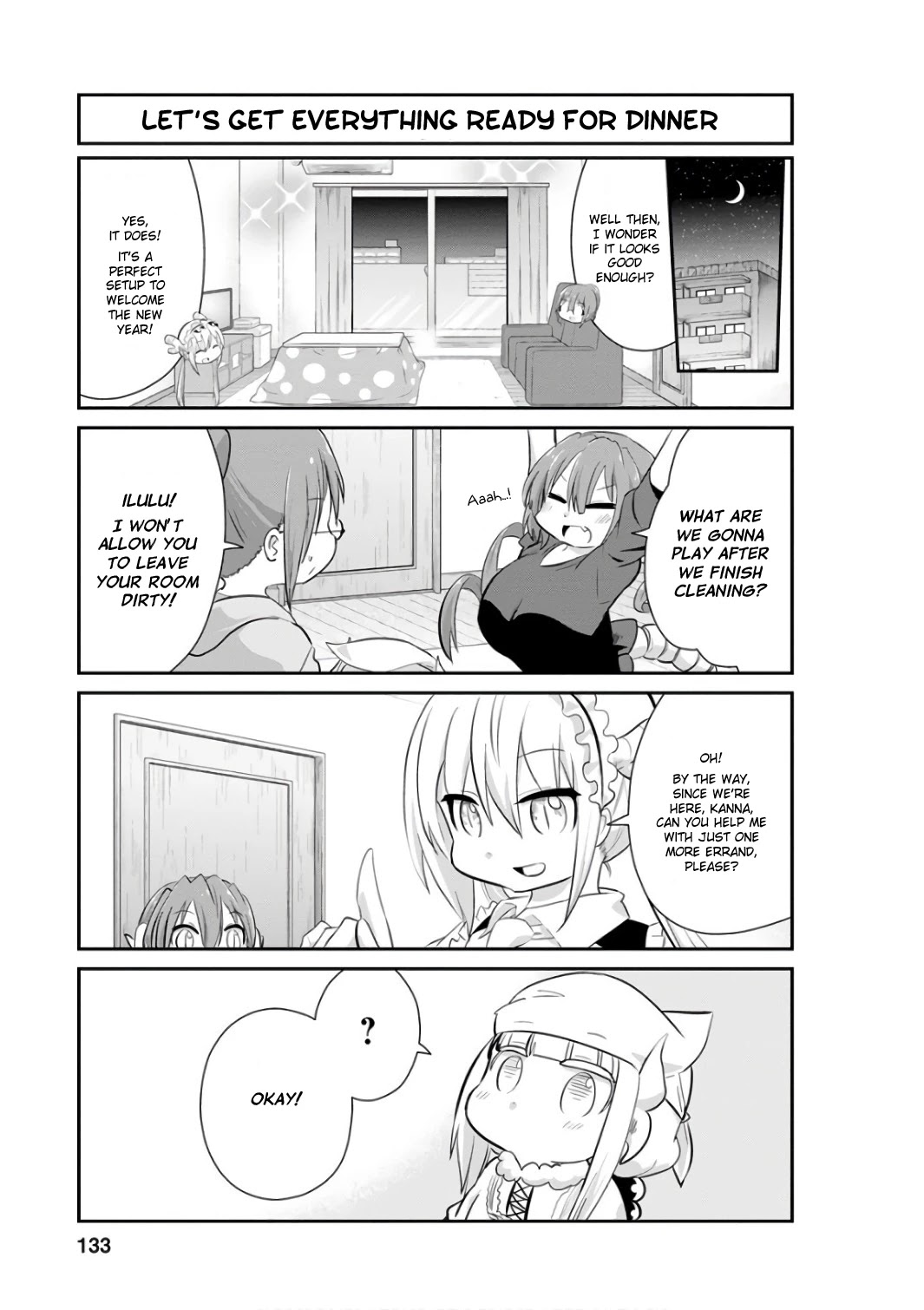 Kobayashi-san Chi no Maid Dragon: Kanna no Nichijou Chapter 50 page 9 - Chapter 50: New Year's Cleaning Time
