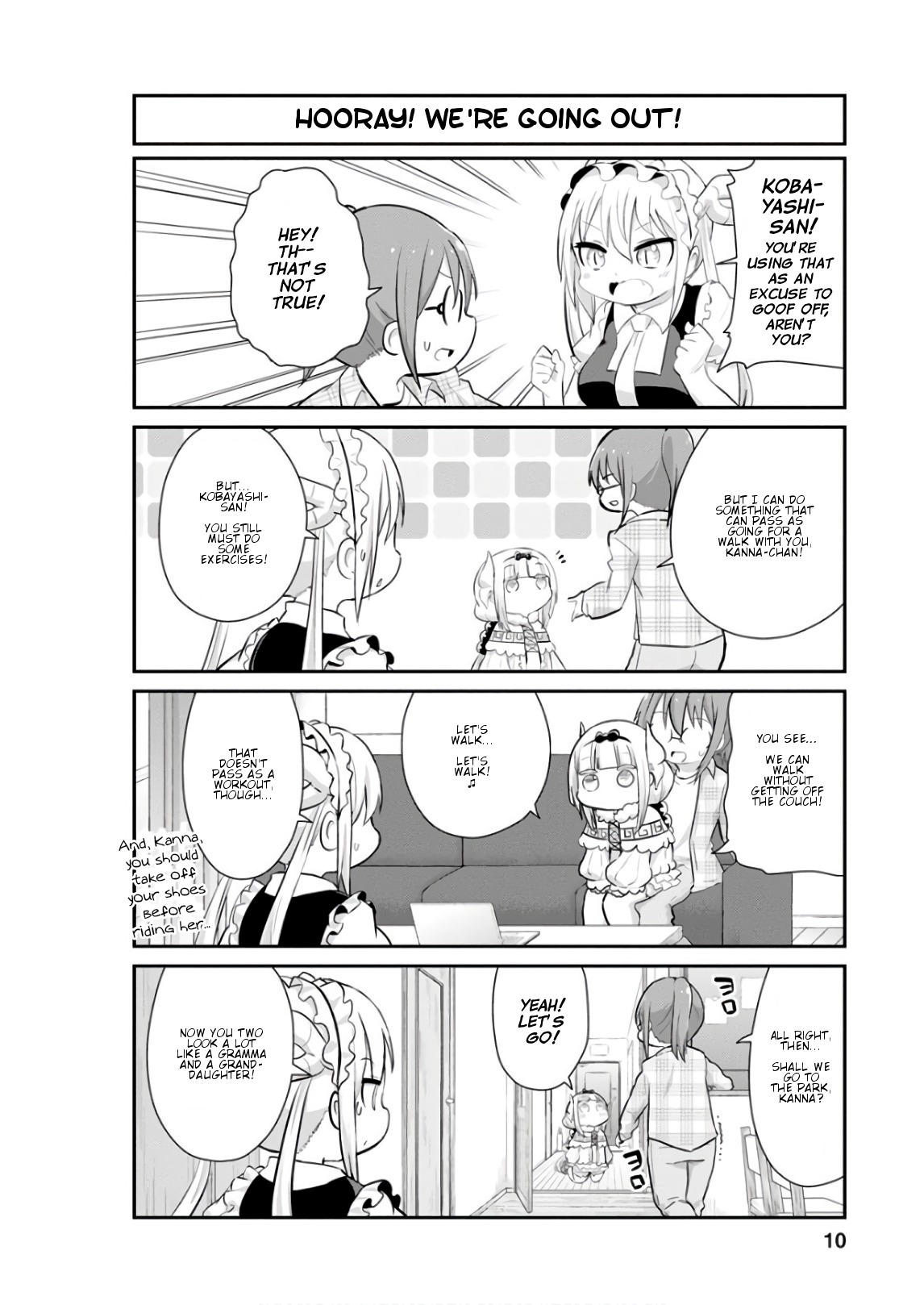 Kobayashi-san Chi no Maid Dragon: Kanna no Nichijou Chapter 51 page 10 - Chapter 51: Time for Diet