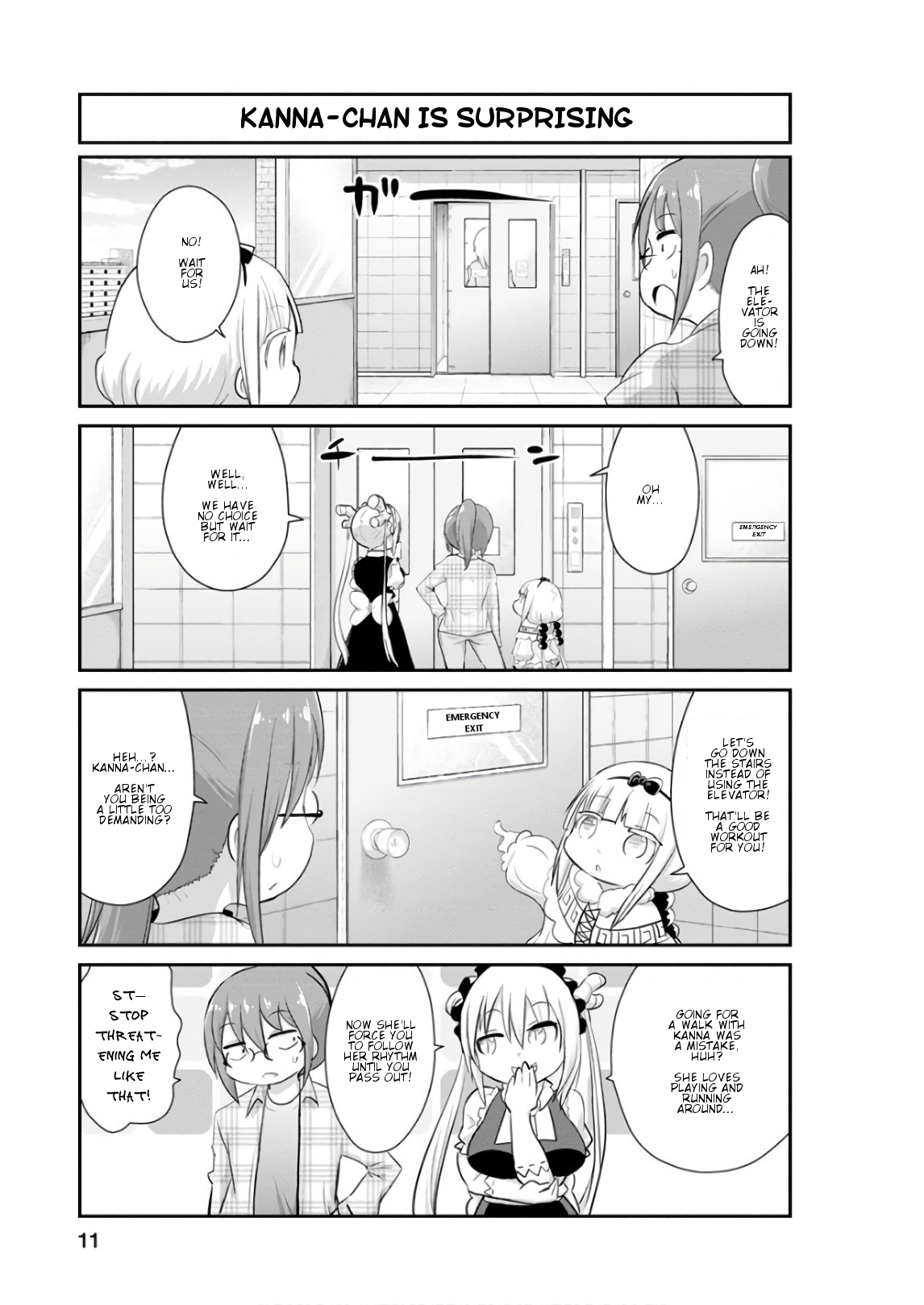 Kobayashi-san Chi no Maid Dragon: Kanna no Nichijou Chapter 51 page 11 - Chapter 51: Time for Diet