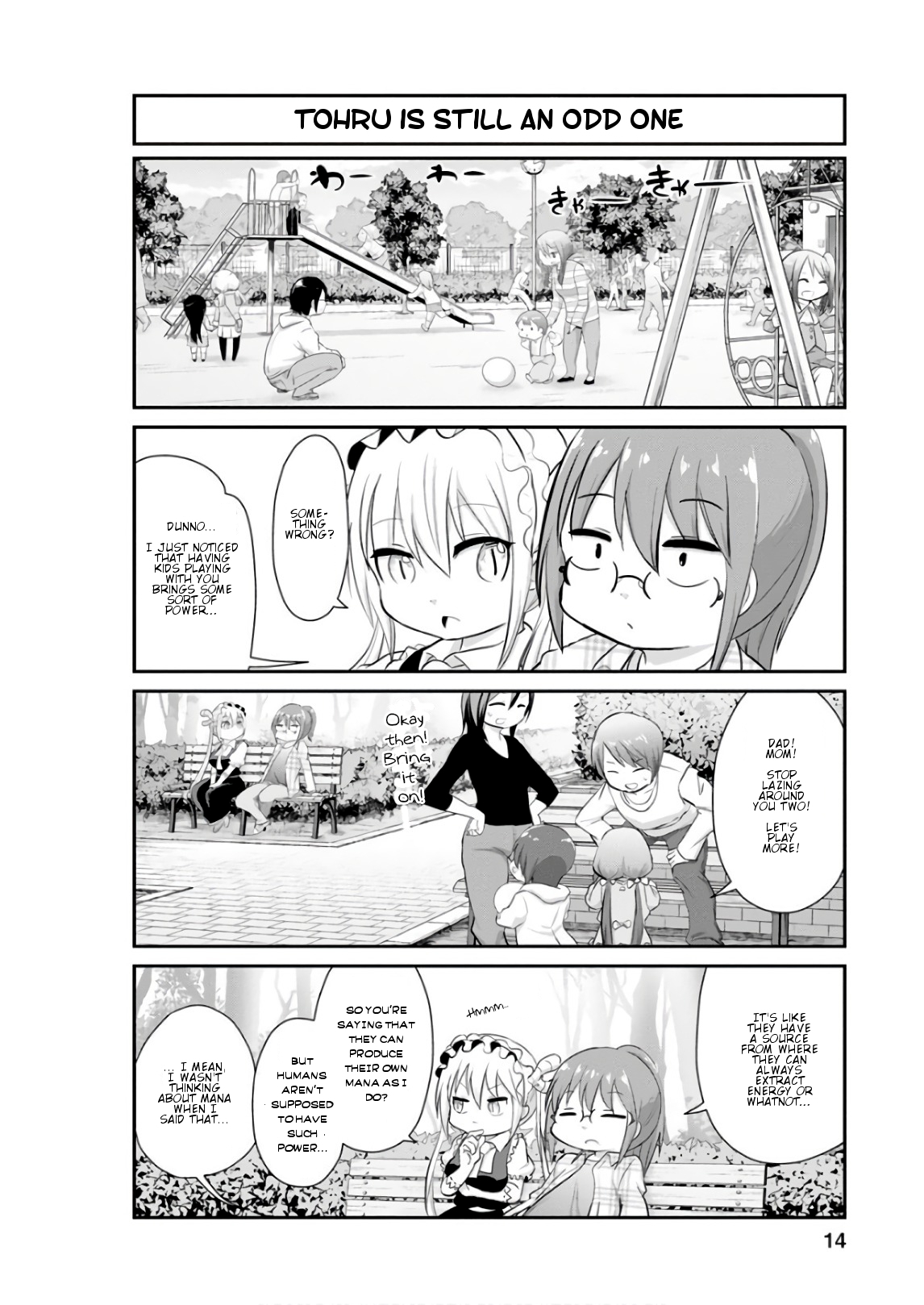 Kobayashi-san Chi no Maid Dragon: Kanna no Nichijou Chapter 51 page 14 - Chapter 51: Time for Diet