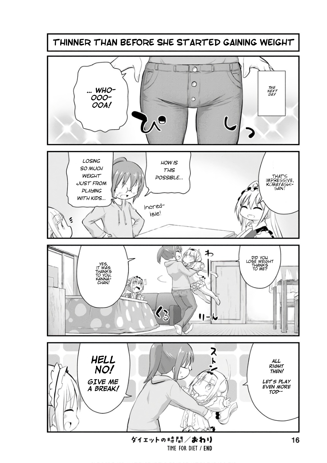 Kobayashi-san Chi no Maid Dragon: Kanna no Nichijou Chapter 51 page 16 - Chapter 51: Time for Diet