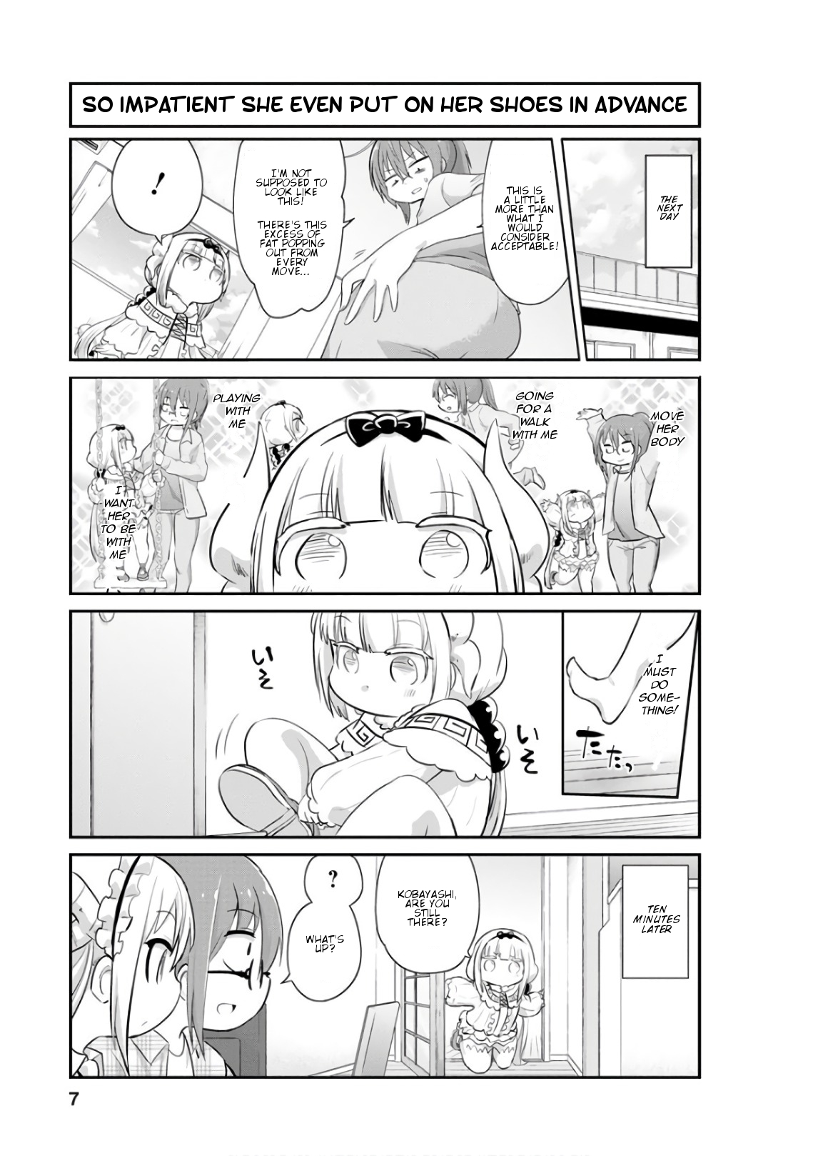 Kobayashi-san Chi no Maid Dragon: Kanna no Nichijou Chapter 51 page 7 - Chapter 51: Time for Diet