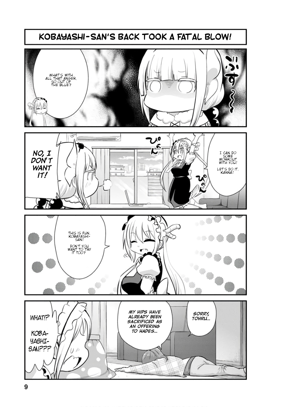 Kobayashi-san Chi no Maid Dragon: Kanna no Nichijou Chapter 51 page 9 - Chapter 51: Time for Diet