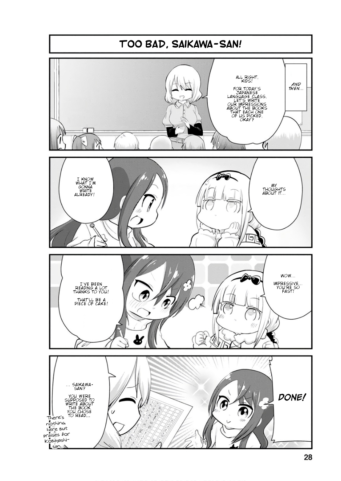 Kobayashi-san Chi no Maid Dragon: Kanna no Nichijou Chapter 52 page 10 - Chapter 52: Time for Reading