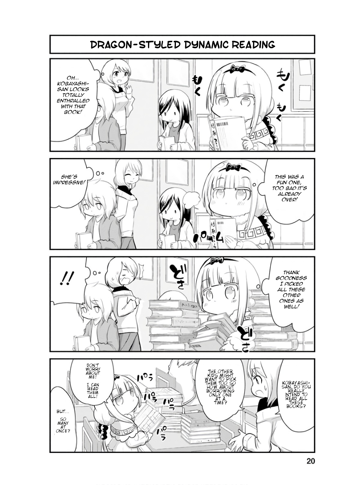 Kobayashi-san Chi no Maid Dragon: Kanna no Nichijou Chapter 52 page 2 - Chapter 52: Time for Reading