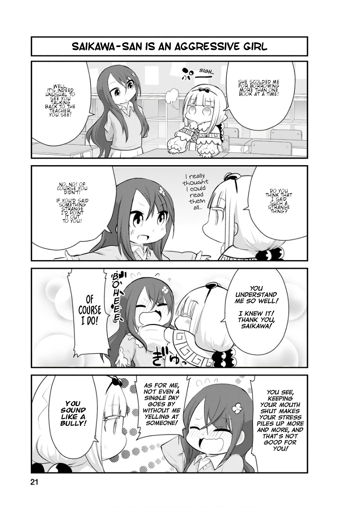 Kobayashi-san Chi no Maid Dragon: Kanna no Nichijou Chapter 52 page 3 - Chapter 52: Time for Reading