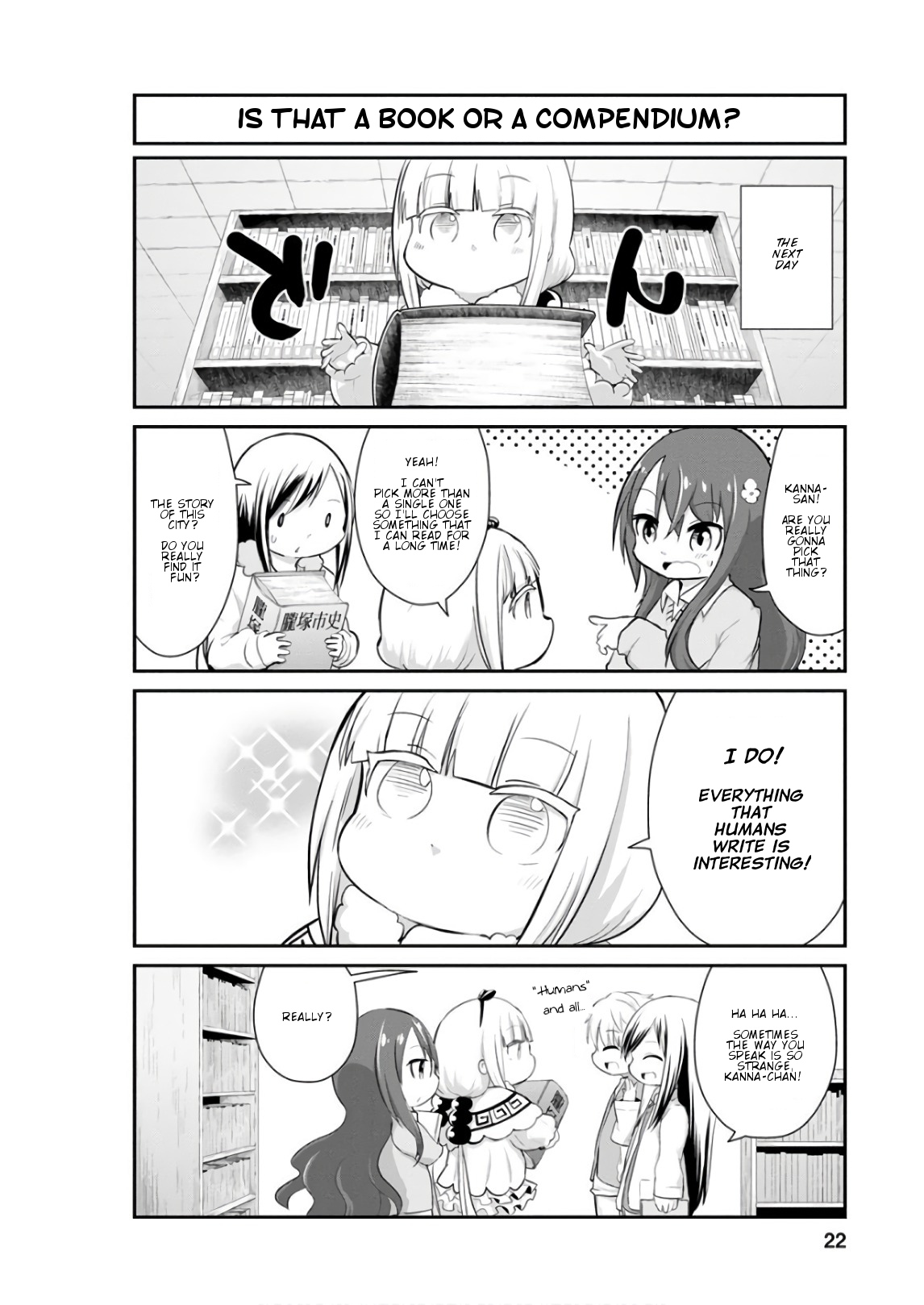 Kobayashi-san Chi no Maid Dragon: Kanna no Nichijou Chapter 52 page 4 - Chapter 52: Time for Reading