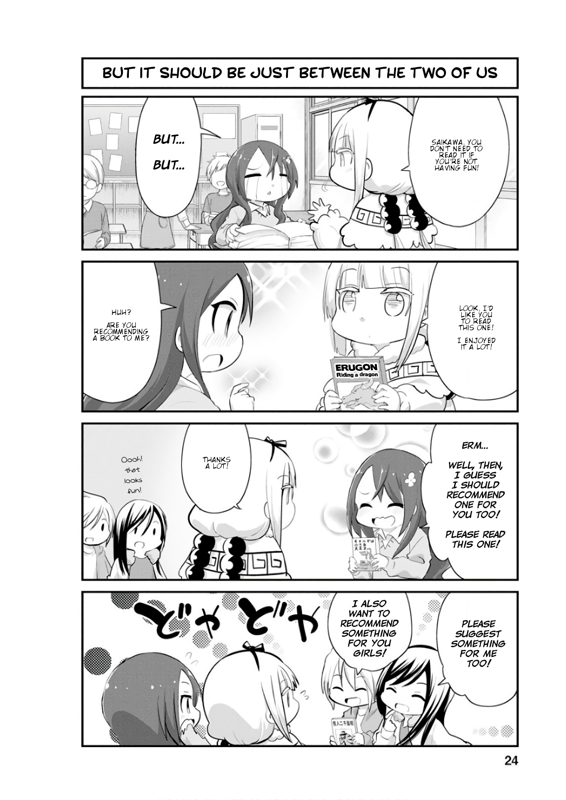 Kobayashi-san Chi no Maid Dragon: Kanna no Nichijou Chapter 52 page 6 - Chapter 52: Time for Reading