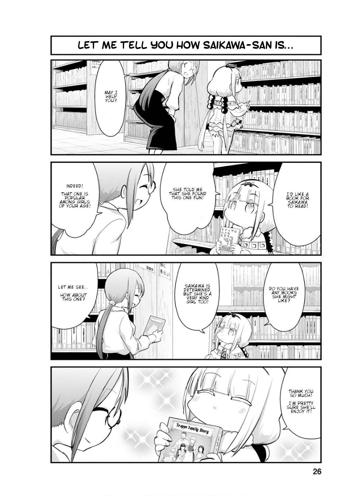 Kobayashi-san Chi no Maid Dragon: Kanna no Nichijou Chapter 52 page 8 - Chapter 52: Time for Reading