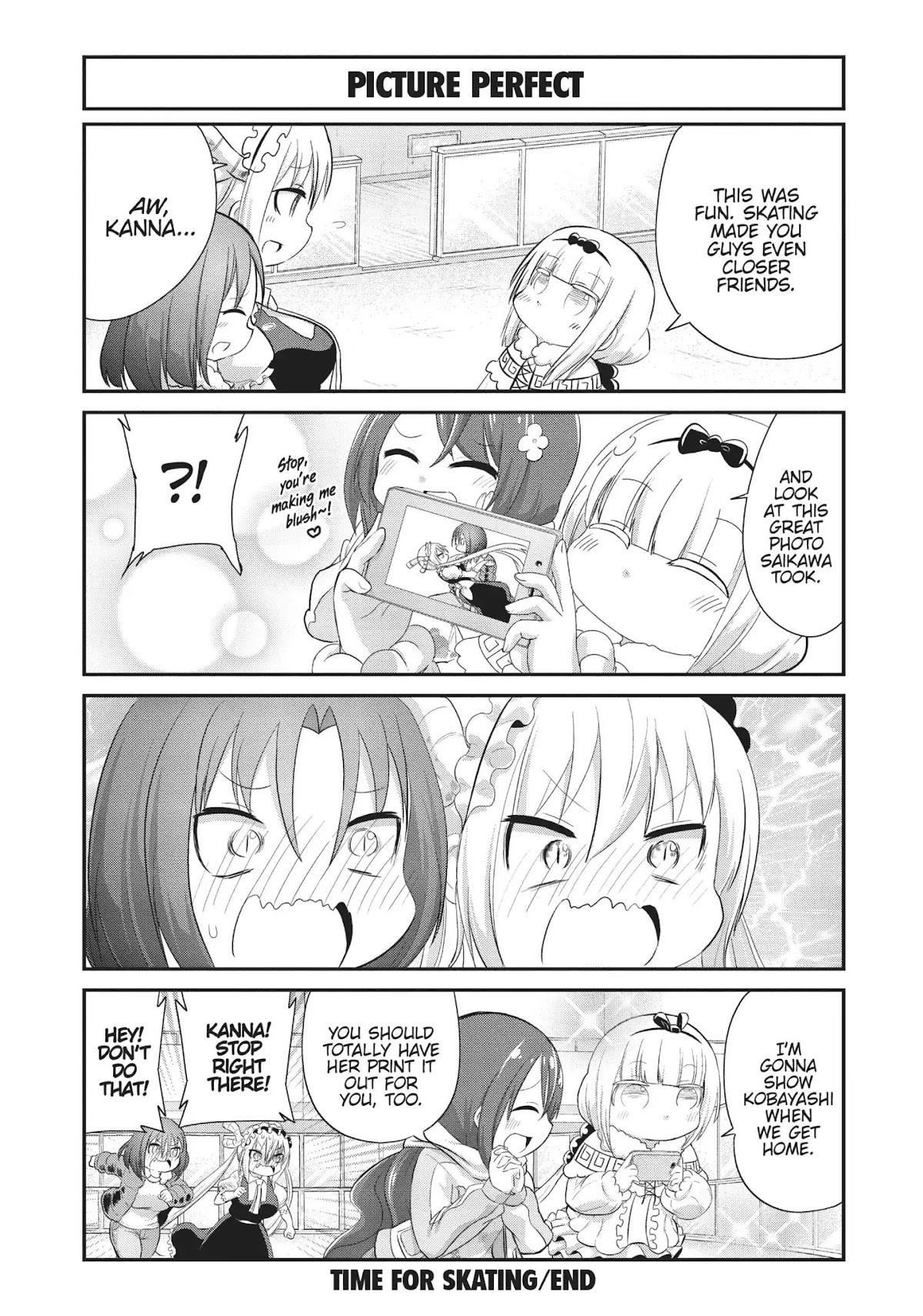 Kobayashi-san Chi no Maid Dragon: Kanna no Nichijou Chapter 53 page 12 - Chapter 53: Time for Skating