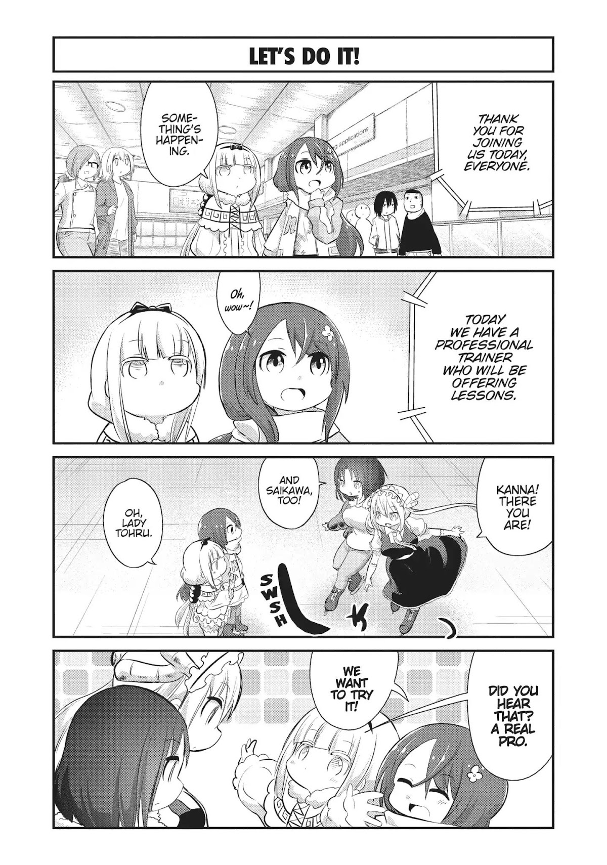 Kobayashi-san Chi no Maid Dragon: Kanna no Nichijou Chapter 53 page 4 - Chapter 53: Time for Skating