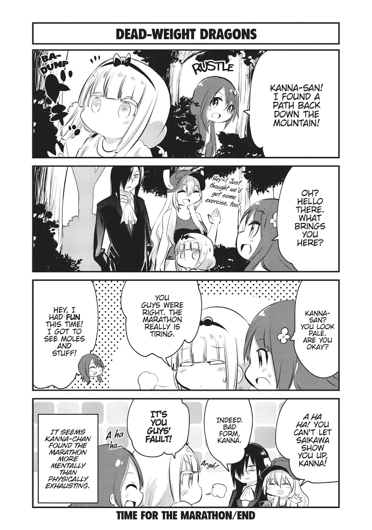 Kobayashi-san Chi no Maid Dragon: Kanna no Nichijou Chapter 54 page 12 - Chapter 54: Time for the Marathon
