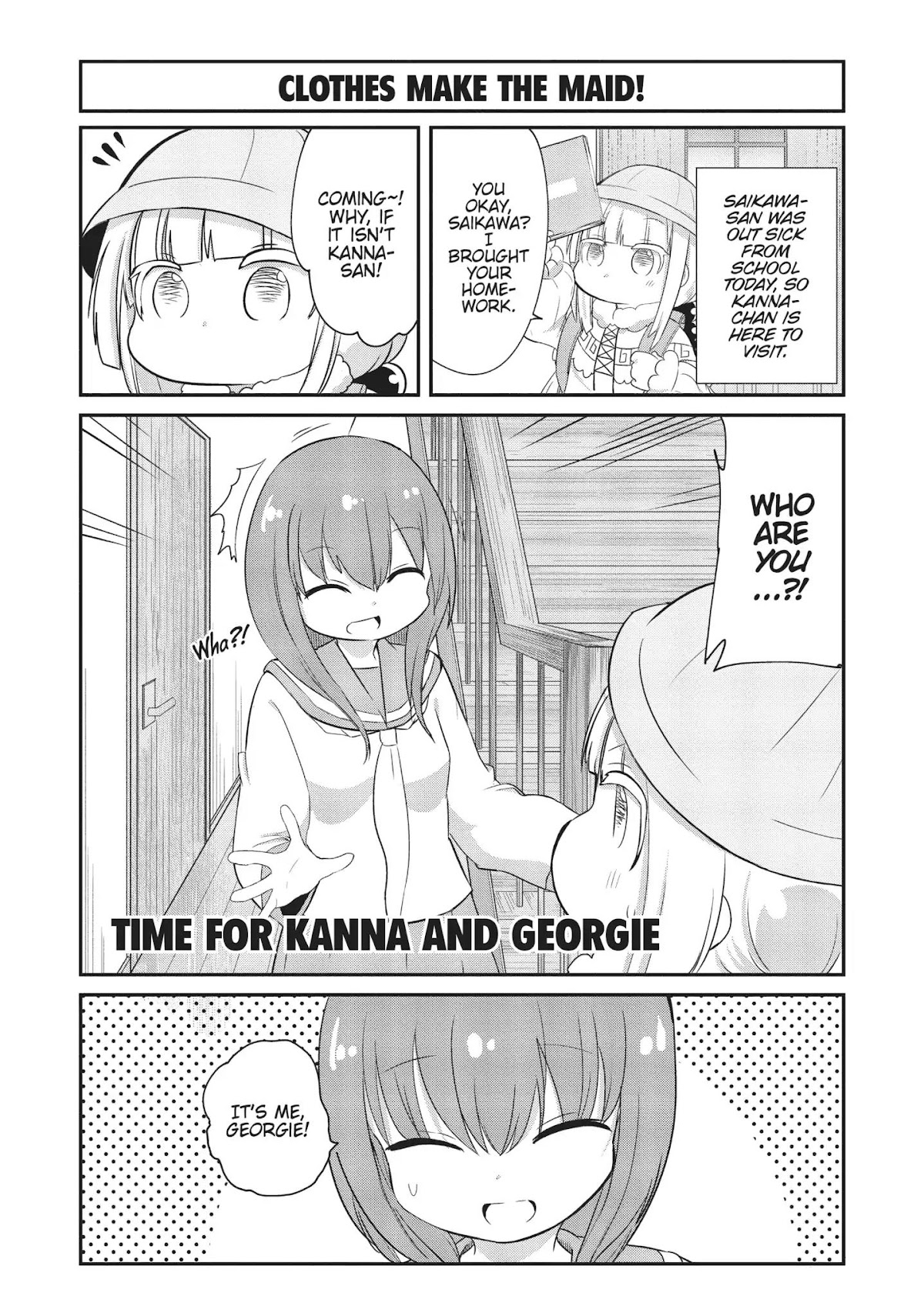 Kobayashi-san Chi no Maid Dragon: Kanna no Nichijou Chapter 57 page 1 - Chapter 57: Time For Kanna And Georgie