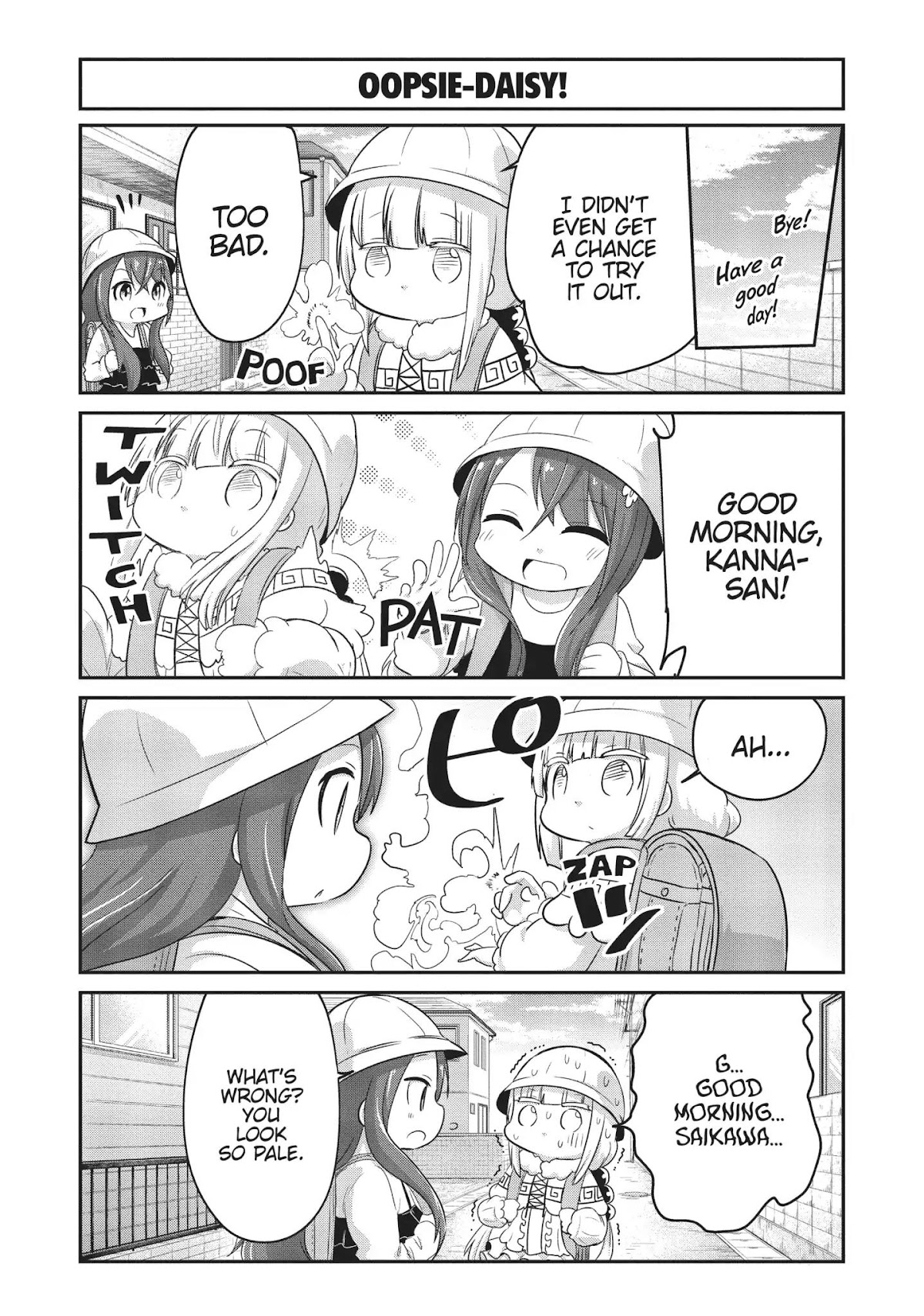 Kobayashi-san Chi no Maid Dragon: Kanna no Nichijou Chapter 58 page 2 - Chapter 58: Time For Saikawa The Spellbinding