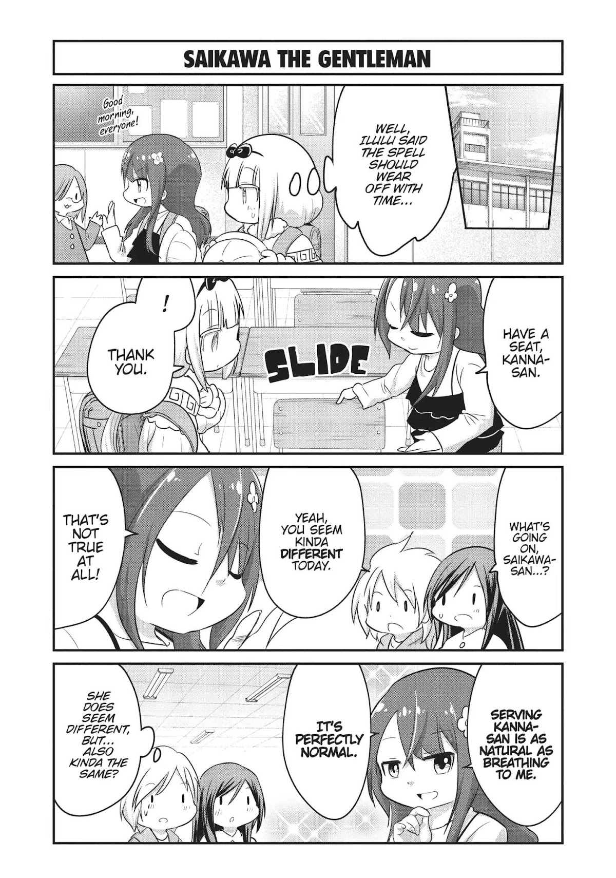 Kobayashi-san Chi no Maid Dragon: Kanna no Nichijou Chapter 58 page 5 - Chapter 58: Time For Saikawa The Spellbinding