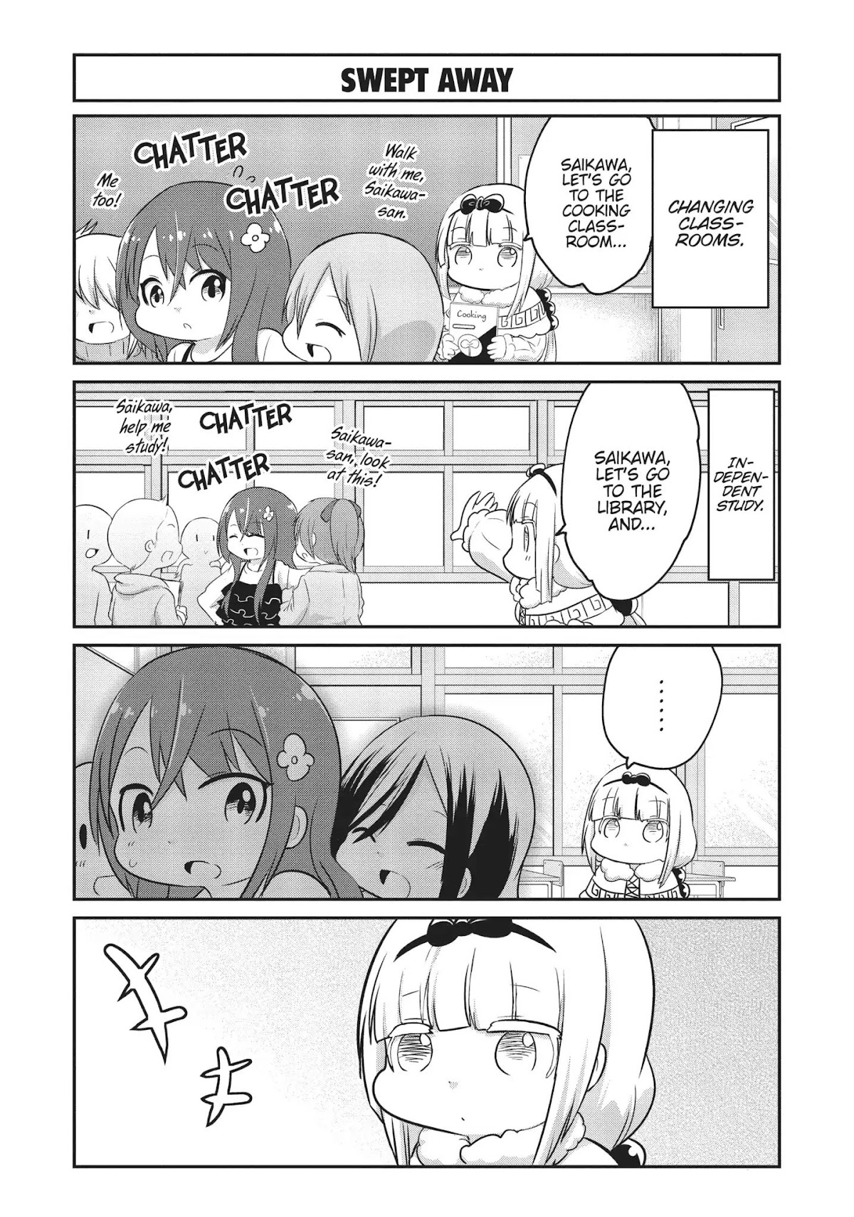 Kobayashi-san Chi no Maid Dragon: Kanna no Nichijou Chapter 58 page 8 - Chapter 58: Time For Saikawa The Spellbinding