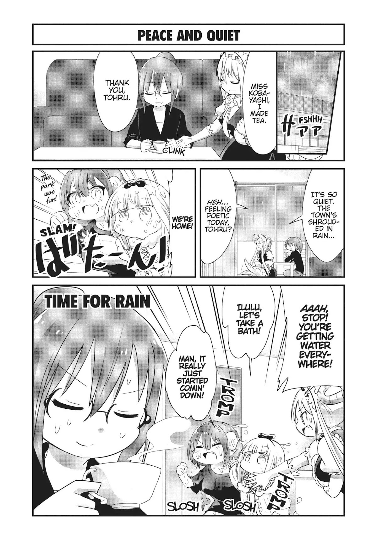 Kobayashi-san Chi no Maid Dragon: Kanna no Nichijou Chapter 59 page 1 - Chapter 59: Time For Rain