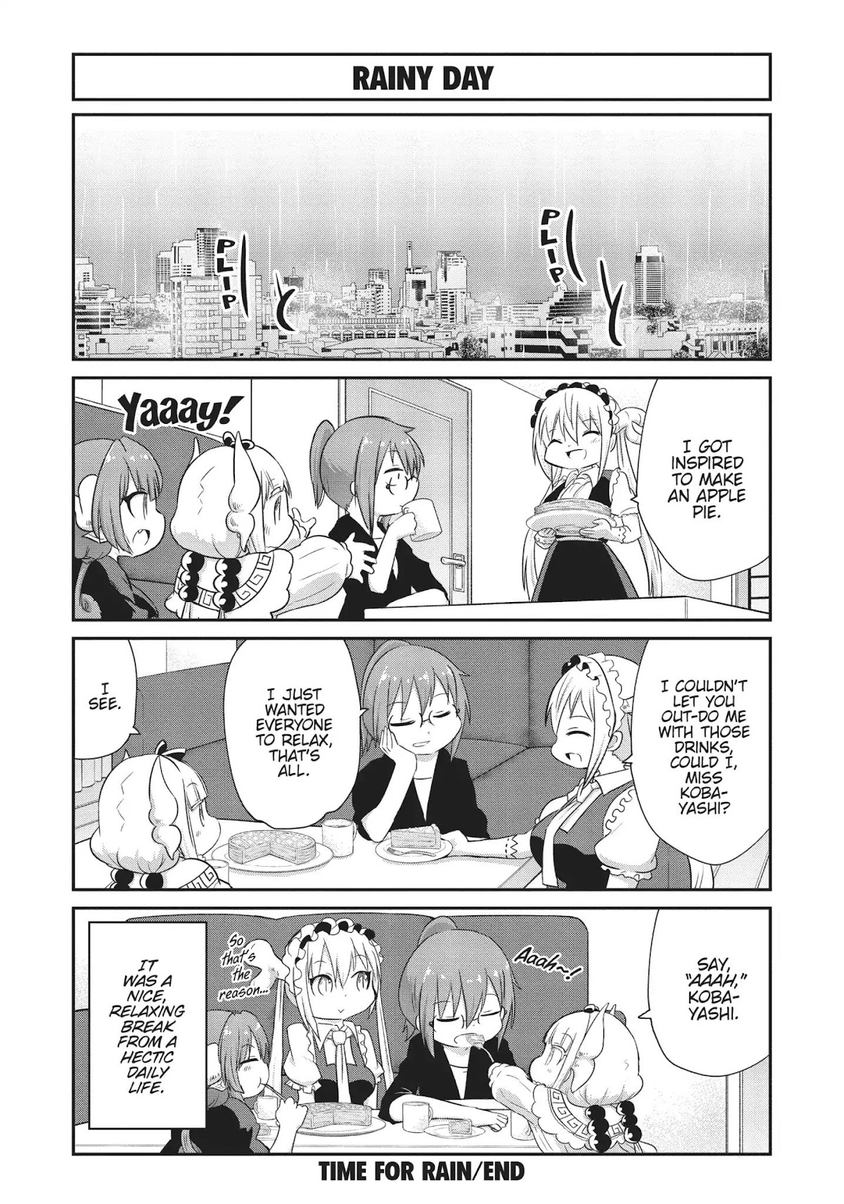 Kobayashi-san Chi no Maid Dragon: Kanna no Nichijou Chapter 59 page 12 - Chapter 59: Time For Rain