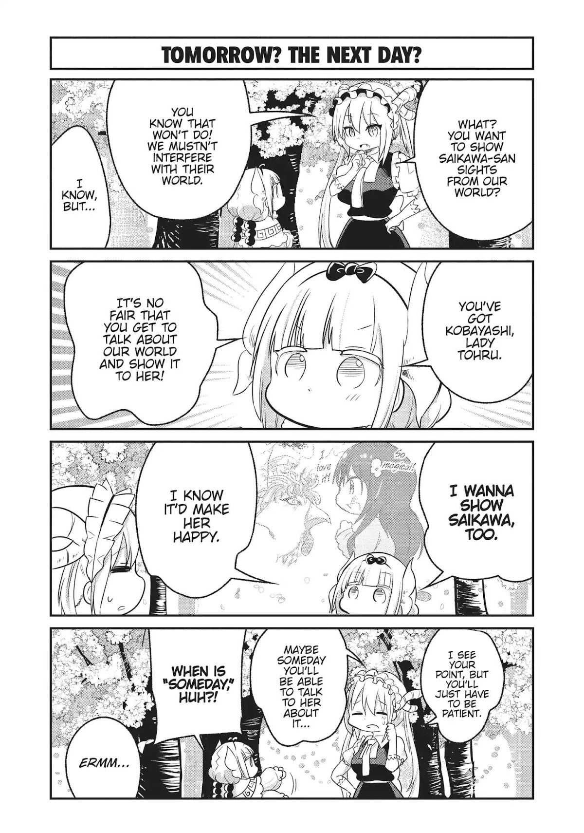 Kobayashi-san Chi no Maid Dragon: Kanna no Nichijou Chapter 60 page 2 - Chapter 60: Time For Night Blossoms